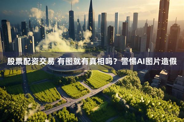 股票配资交易 有图就有真相吗？警惕AI图片造假